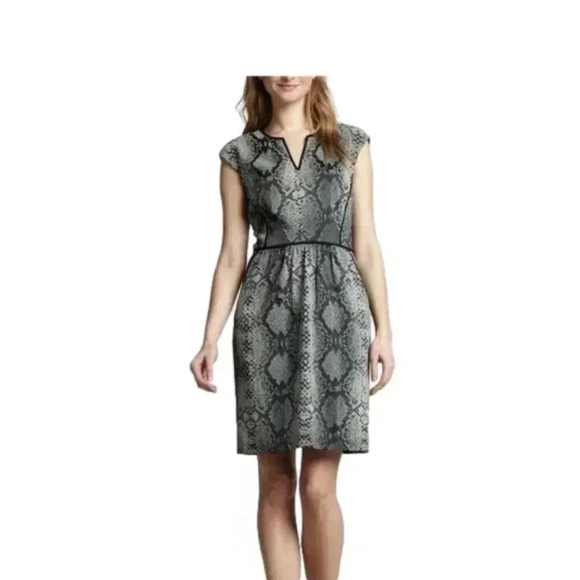 Rebecca Taylor Sheath Snake Pattern Mini Dress Size 4 - Picture 1 of 8